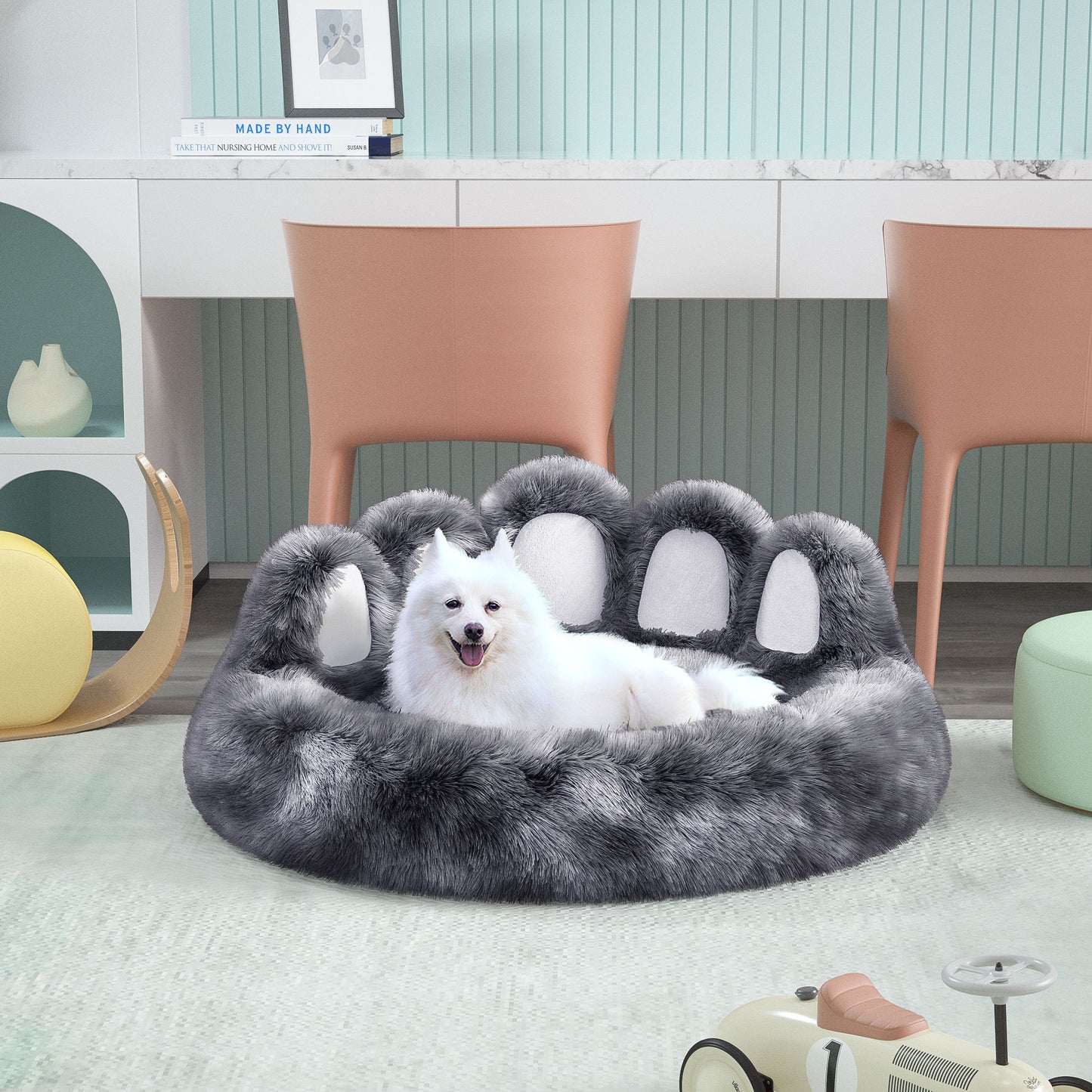 犬ベッド ケージ用 プラッシュ あったか ベアパウ