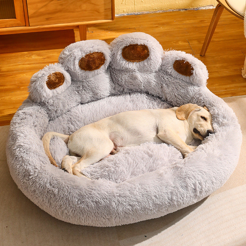 犬ベッド ソファ型 ボア あったか 大型犬 ケージ用