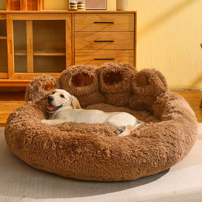 犬ベッド ソファ型 ボア あったか 大型犬 ケージ用