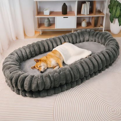 犬ベッド ソファ型 プラッシュ カバー脱着 洗える