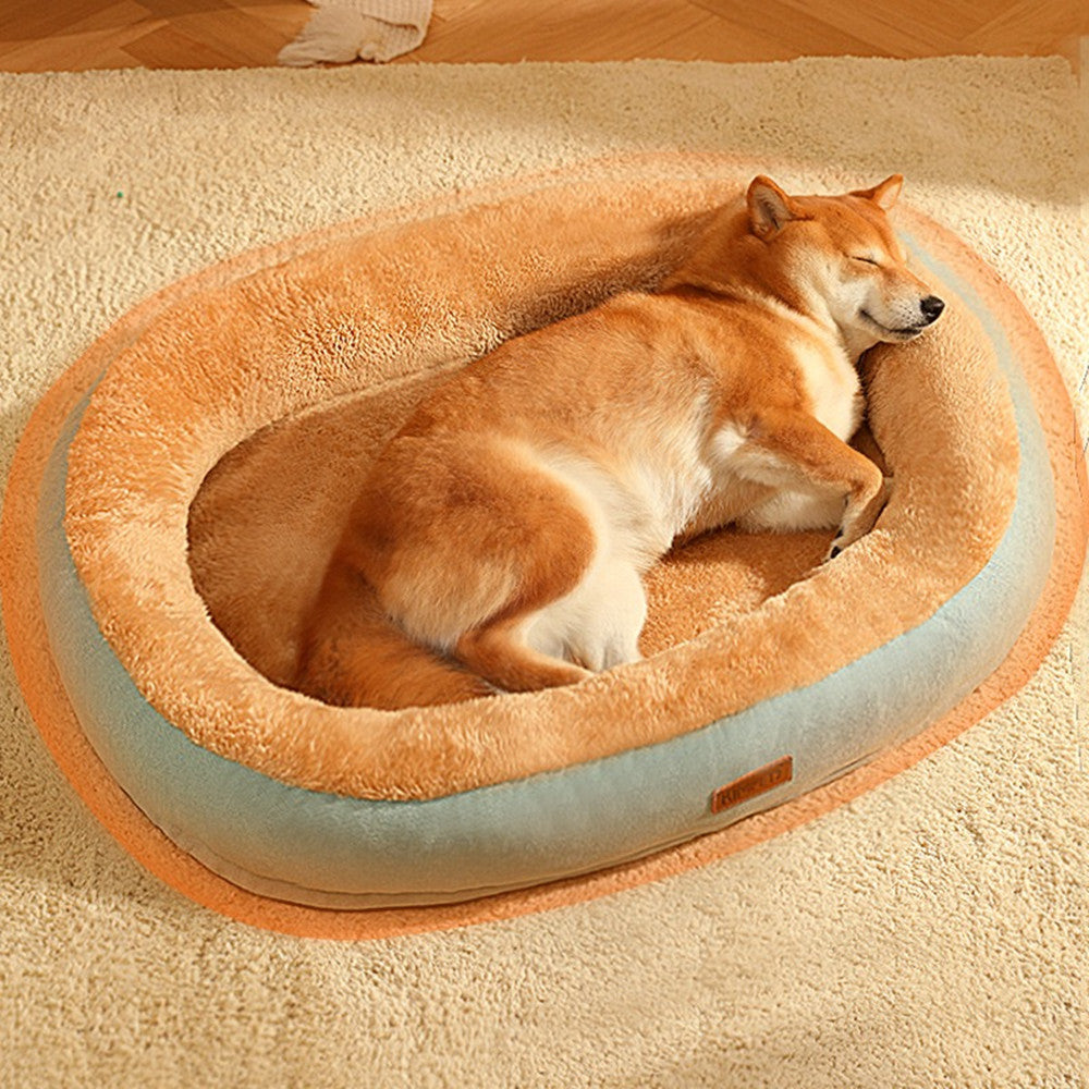 犬ベッド クッション型 プラッシュ あったか 洗える