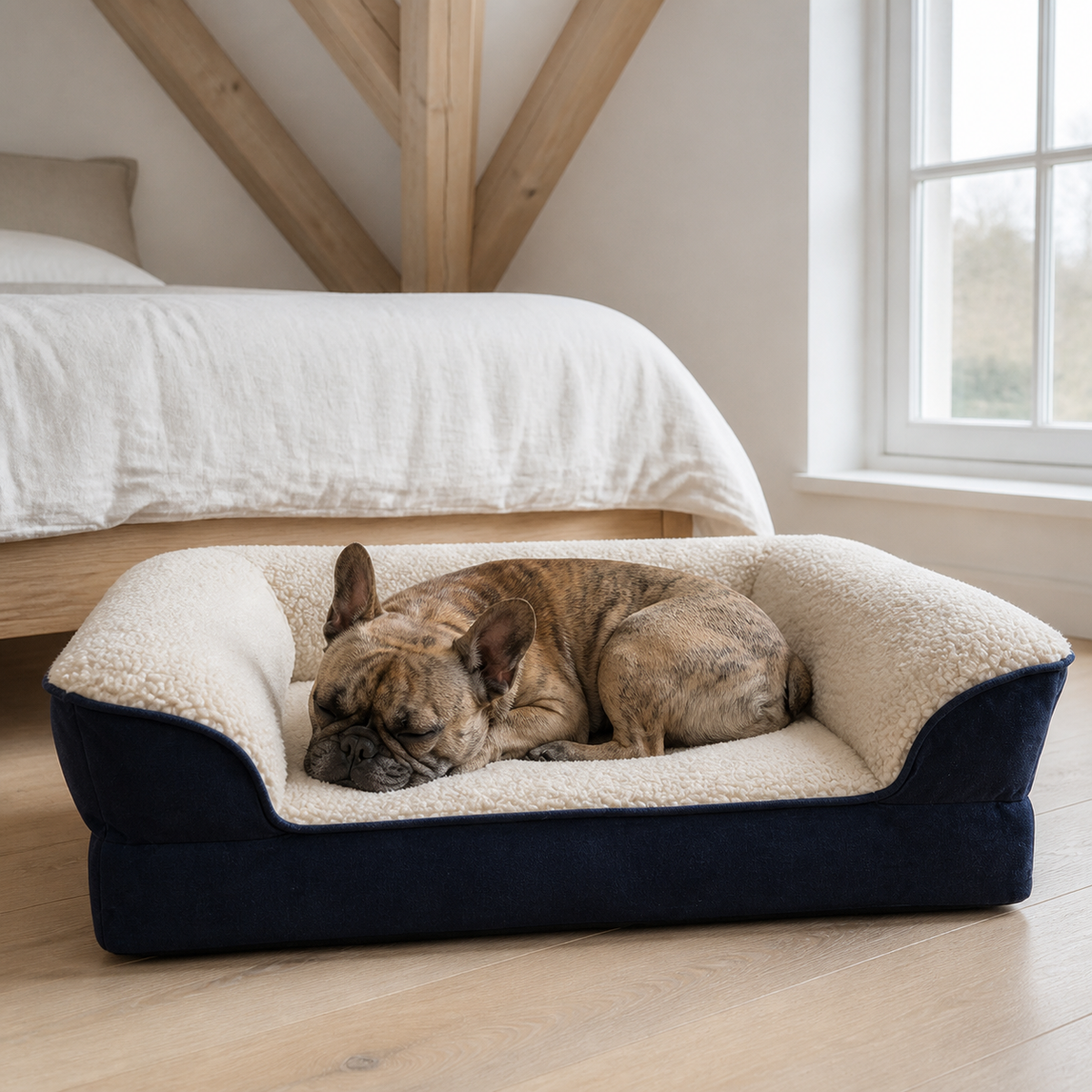 犬ベッド ソファ型 プラッシュ の使用イメージ
