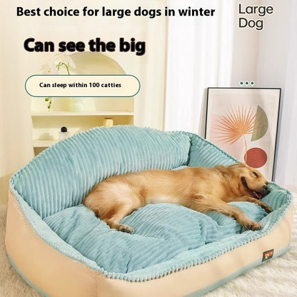 犬ベッド ソファ型 プラッシュ 冬用 四季対応 洗える