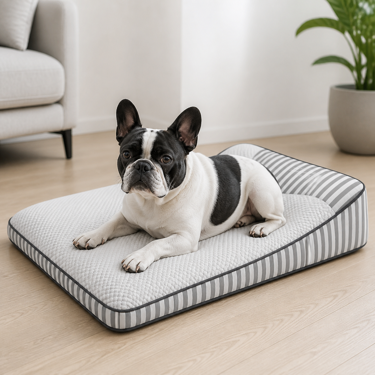 犬ベッド マット型 冷感 小型犬〜大型犬 厚手 の使用イメージ