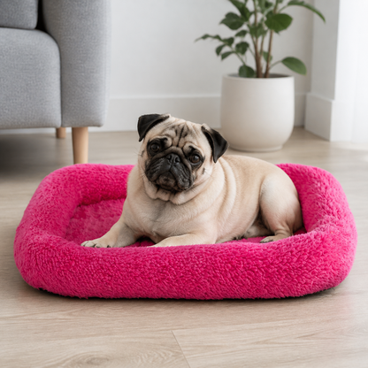 犬ベッド カドラー 四季対応 - レッド モダンインテリアでの使用イメージ