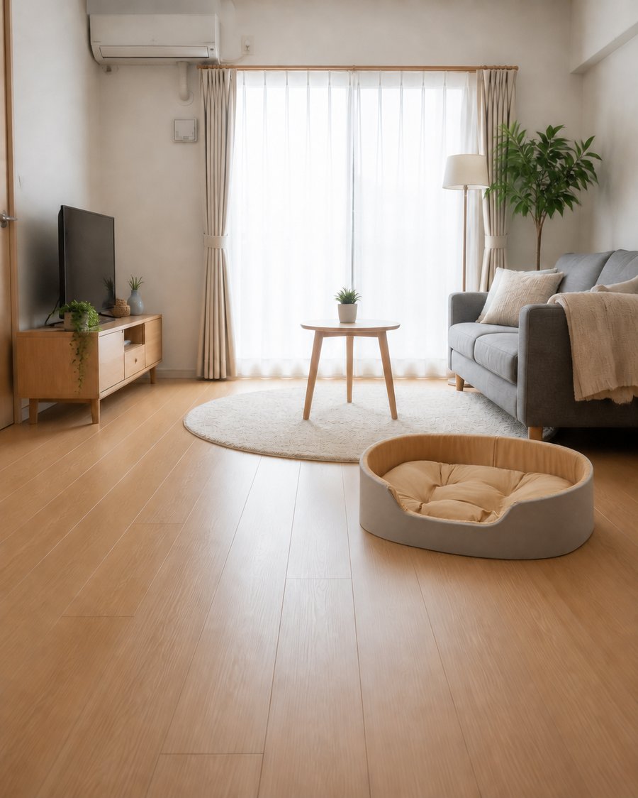 ブラウン・nordic-affordable_北欧テイストの部屋に馴染む犬ベッド ドーム型 プラッシュ 洗える