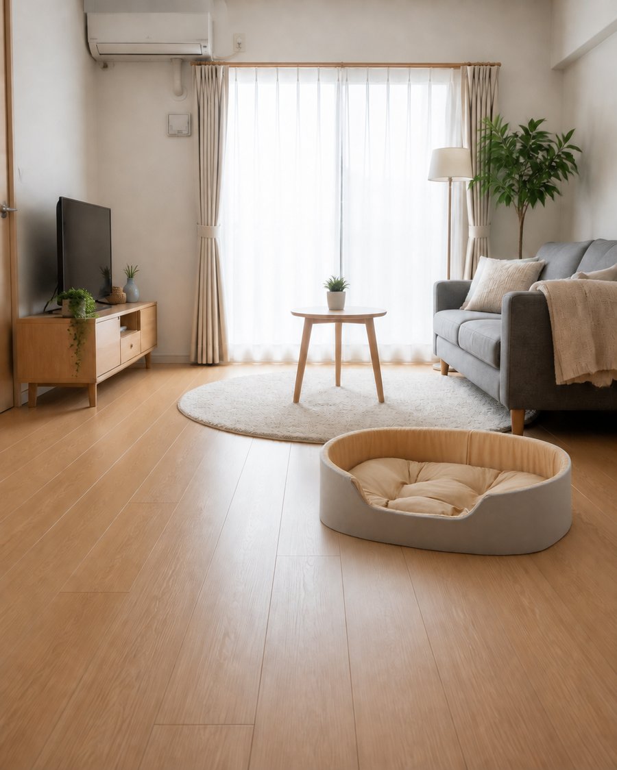 イエロー・nordic-affordable_北欧テイストの部屋に馴染む犬ベッド ドーム型 プラッシュ 洗える