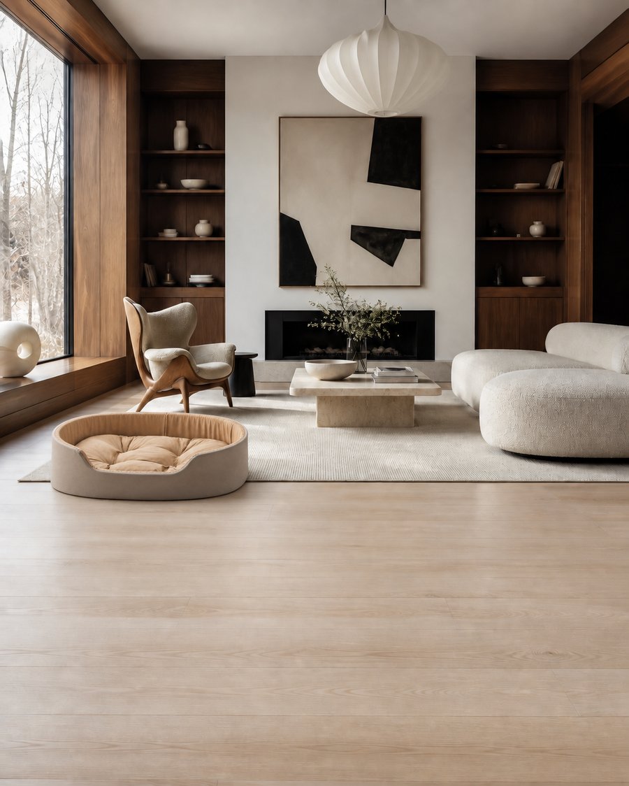 イエロー・nordic-highend_北欧ハイエンドに馴染む犬ベッド ドーム型 プラッシュ 洗える